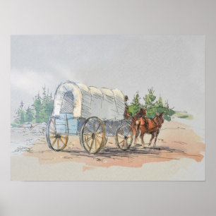 Affiches WAGON COUVERT par SHARON SHARPE