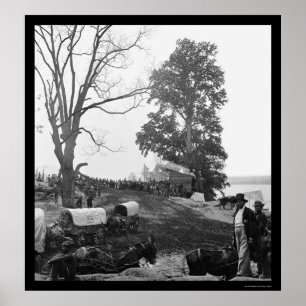 Affiches Wagon de train 1864 de campagne de région sauvage