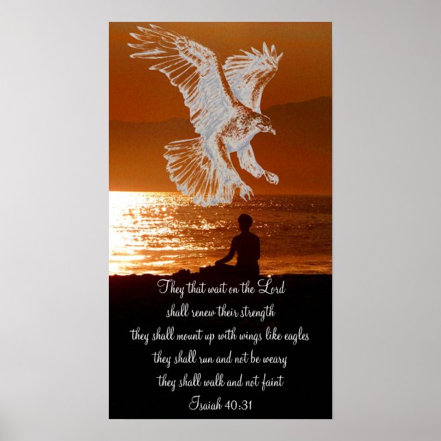 Affiches Wait on the Lord_ (Devant)