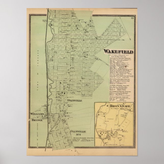 Affiches Wakefield, Bronxdale (Devant)