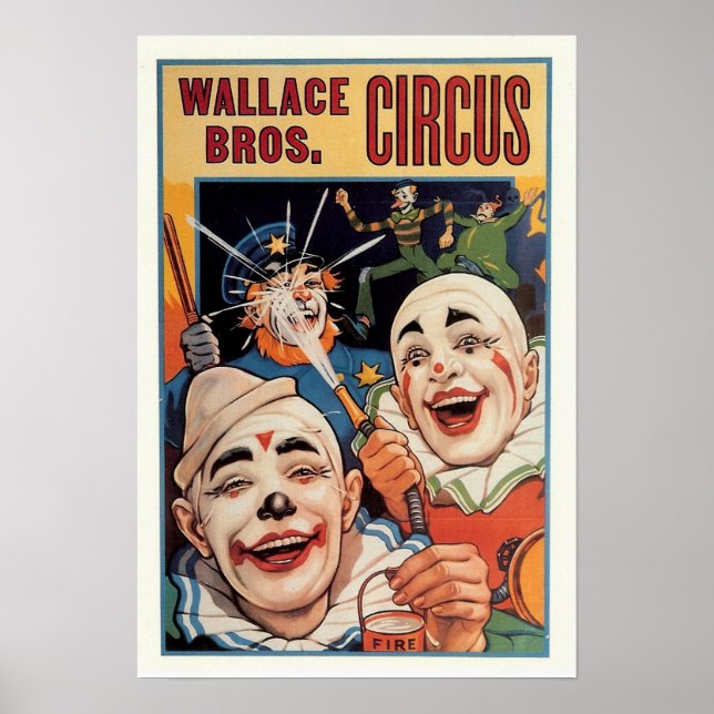 Affiches Wallace Bros. Cirque vintage (Devant)