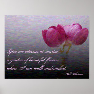 Affiches Walt Whitman Tulips Peinture
