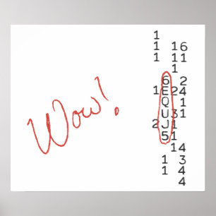 Affiches Waouh Signal SETI Message