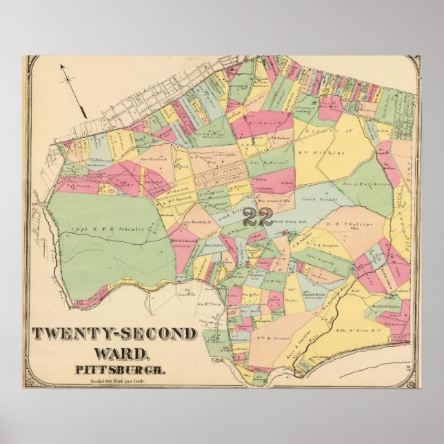 Affiches Ward 22 de Pittsburgh, Pennsyvania (Devant)