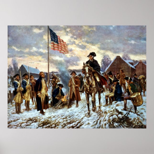 Affiches Washington à Valley Forge (Devant)