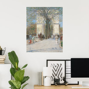 Affiches Washington Arch, Spring de Frederick Childe Hassam