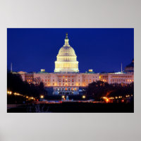 Washington DC Capitol américain à Dusk