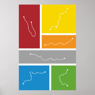 Affiches Washington, DC - Palettes de transport en commun