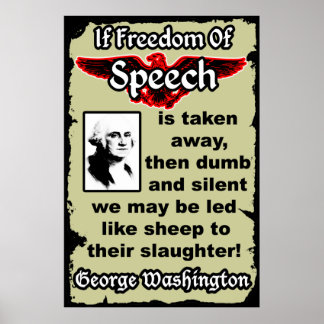 Affiches Washington : Liberté d'expression