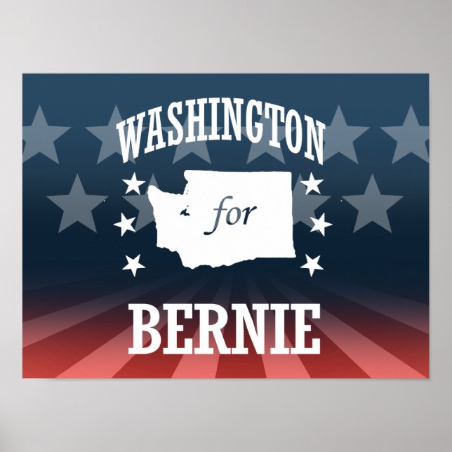 AFFICHES WASHINGTON POUR BERNIE SANDERS (Devant)