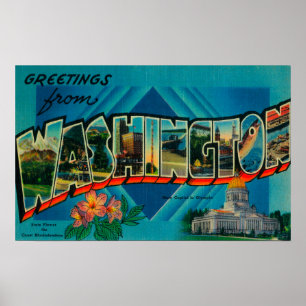 Affiches Washington - Scènes de grandes lettres 2