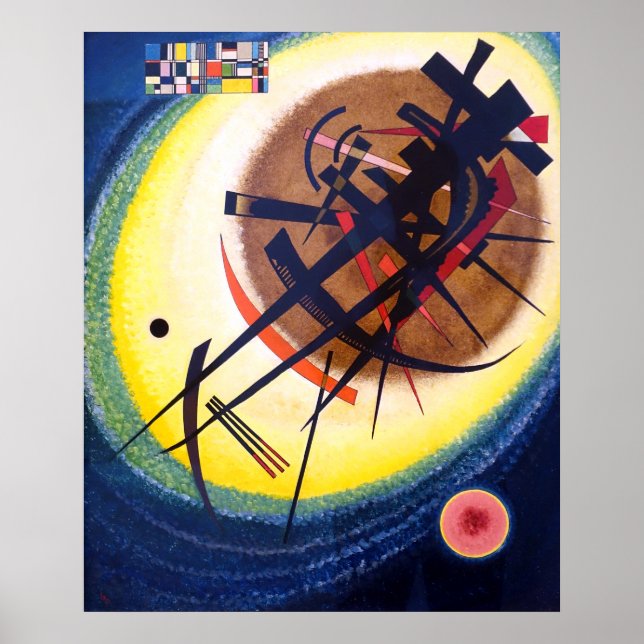 Affiches Wassily Kandinsky dans l'ovale brillant (Devant)