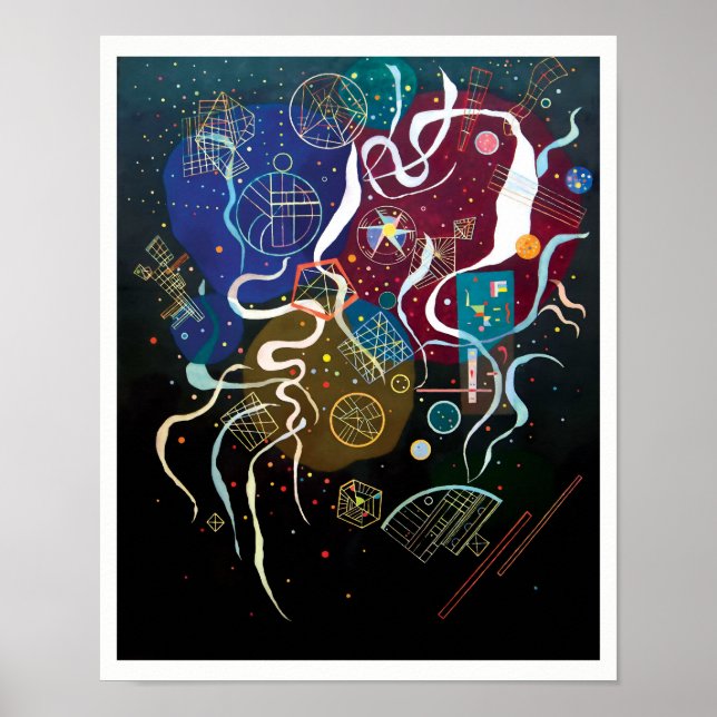 Affiches Wassily Kandinsky - Mouvement Un art Abstrait (Devant)