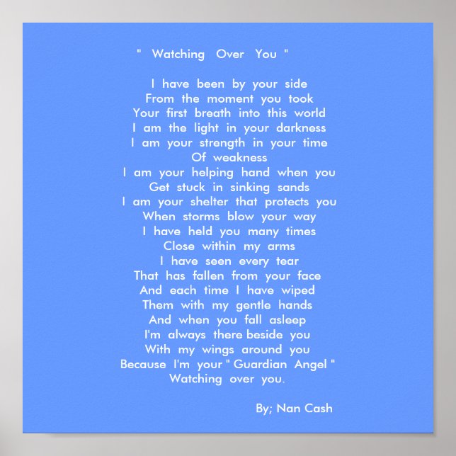 Affiches Watching Over  You (Devant)