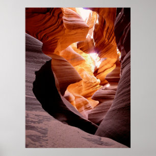Affiches WATER CARVED ROCK of ANTELOPE CANYON