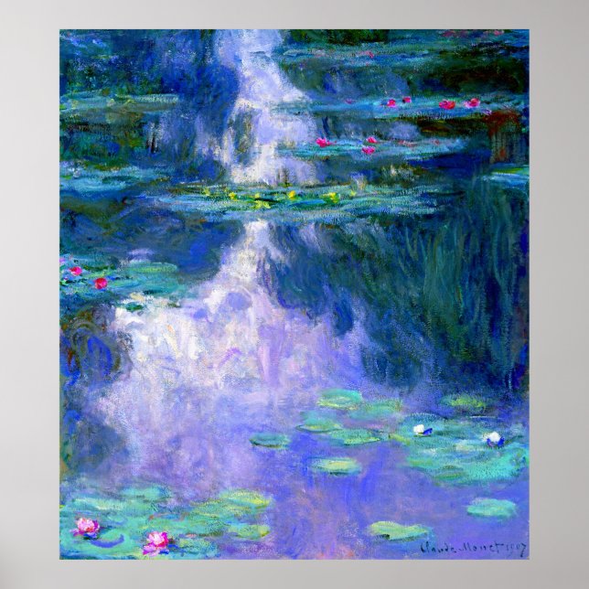 Affiches Water Lilies by Claude Monet (Devant)