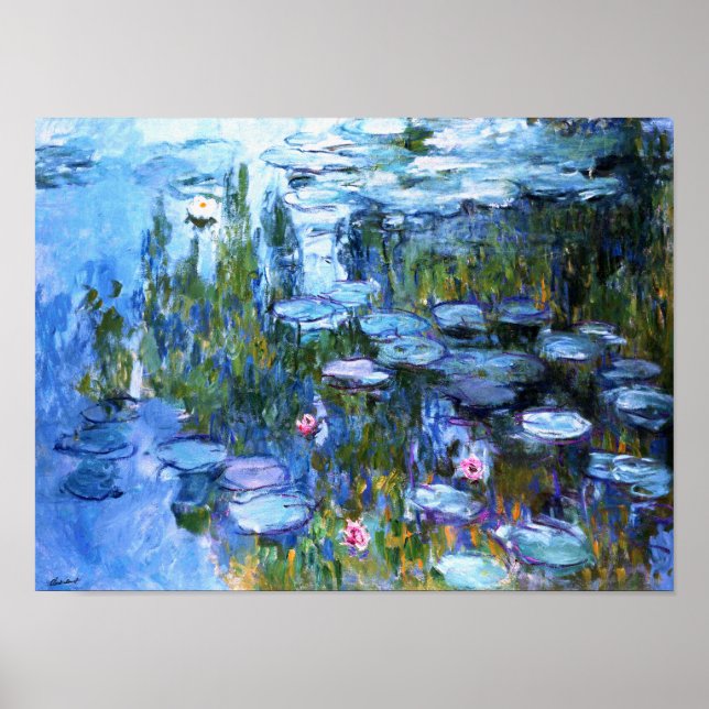 Affiches Water Lilies by Claude Monet (Devant)