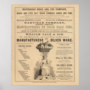 Affiches Waterbury Hook et Eye Company