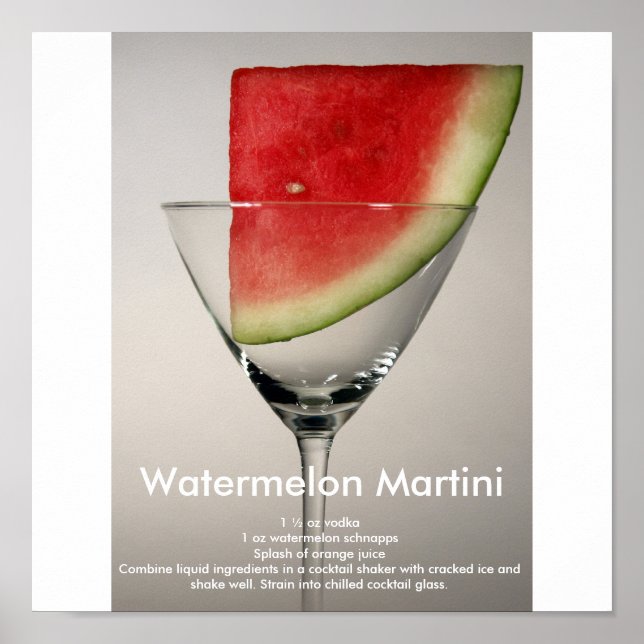 Affiches Watermelon Martini (Devant)