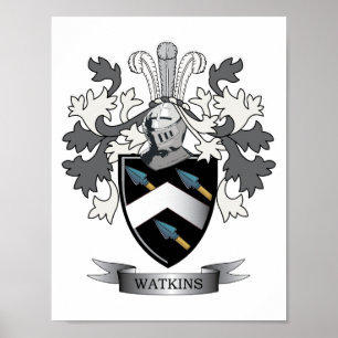 Affiches Watkins Family Crest Coat of Arms