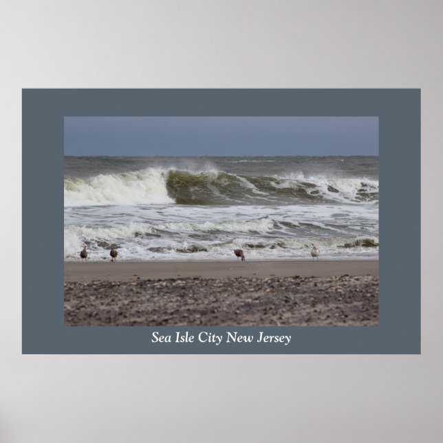 Affiches Waves Sea Isle City (Devant)
