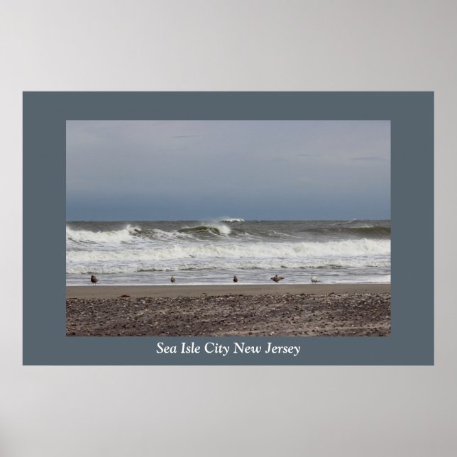 Affiches Waves Sea Isle City (Devant)