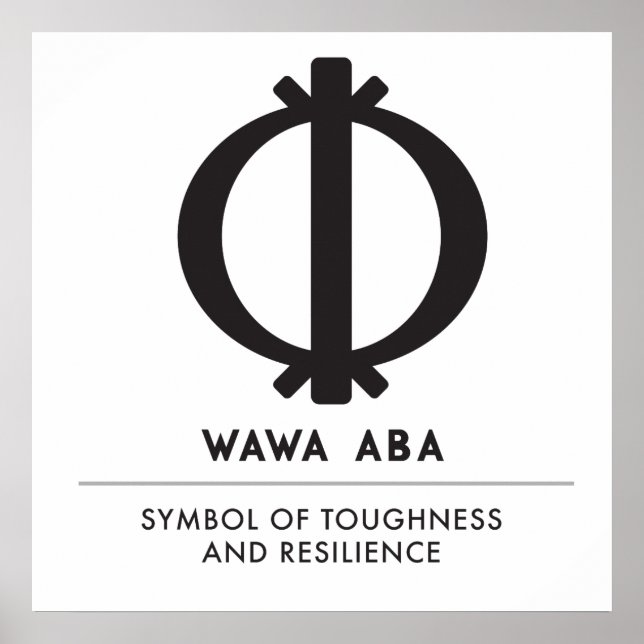 Affiches Wawa Aba | Symbole de résistance et de résistance (Devant)