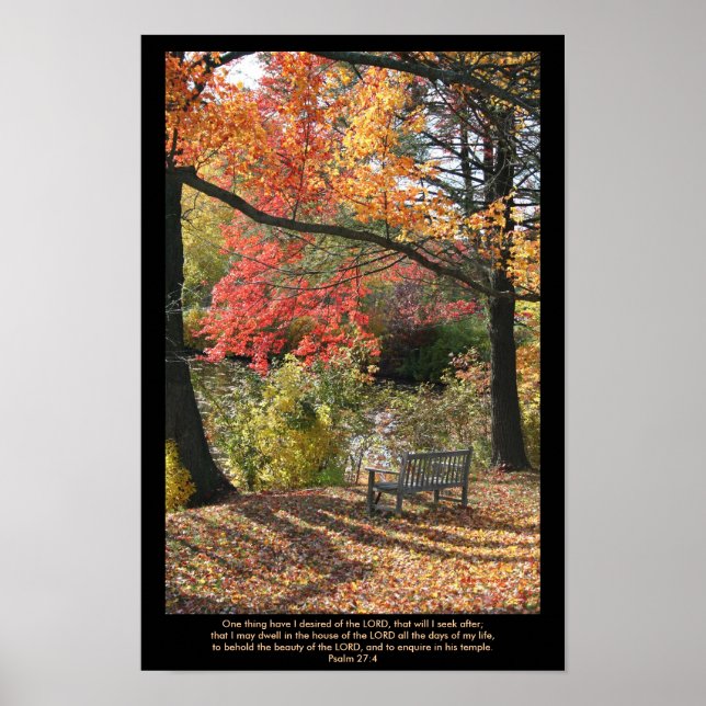 Affiches Wayside seat - Scripture Print (Devant)
