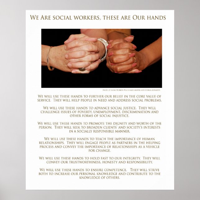 Affiches We Are Social Workers (Devant)