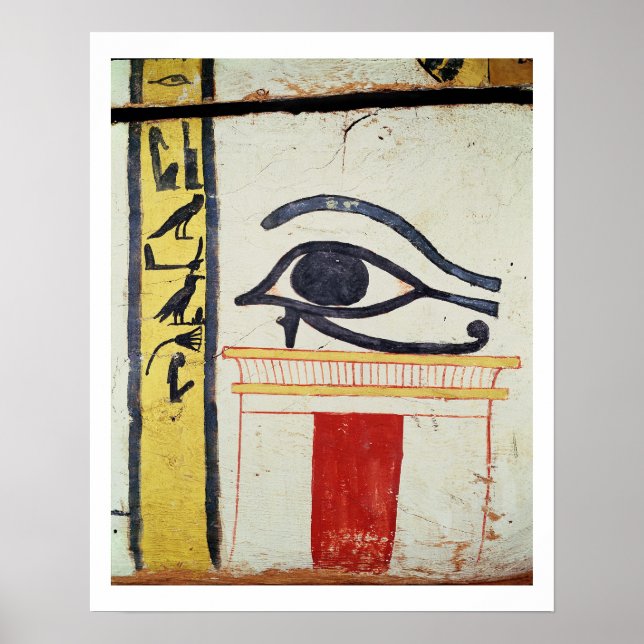 Affiches Wedjat Eye, détail de la couverture sarcophage de  (Devant)