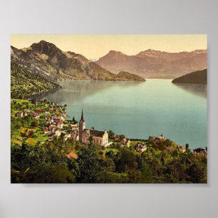 Affiches Weggis, Rigi, Suisse classique Photochrom