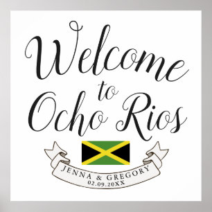 Affiches Welcome to Jamaica   Destination Wedding Custom