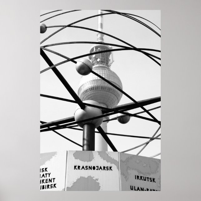 Affiches Weltzeituhr Fernsehturm Berlin No.1 (Devant)