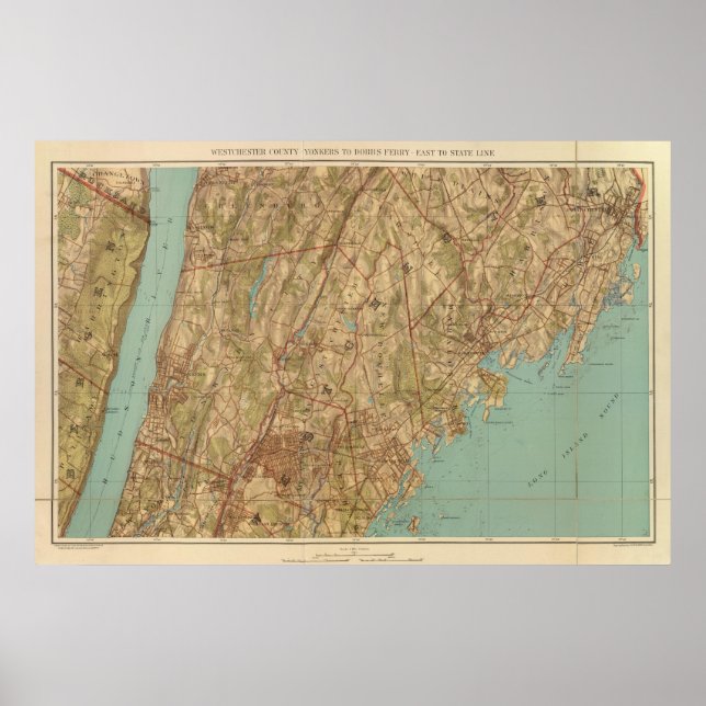 Affiches Westchester Co, Yonkersstate line (Devant)