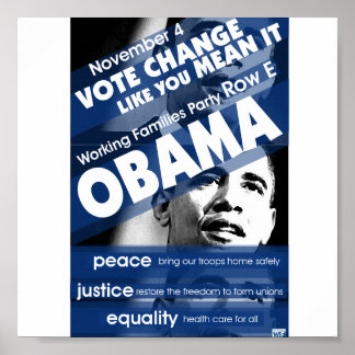 Affiches WFP - Vote Change Comme Vous Le Voulez - Shultz
