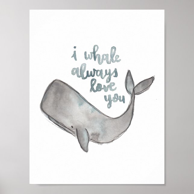 Affiches Whale Print (Devant)