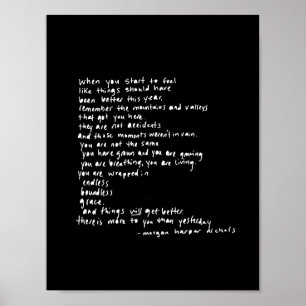 Affiches when you start to feel like things should been