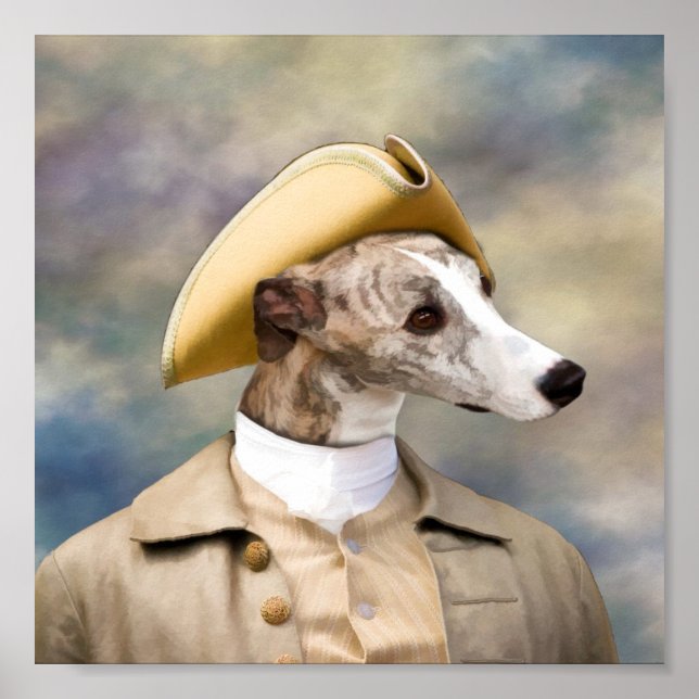 Affiches Whippet Gentleman Print (Devant)