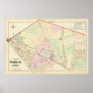 Affiches Whipple's Pond Geneva Mills Wanskuck Mil Atlas Car