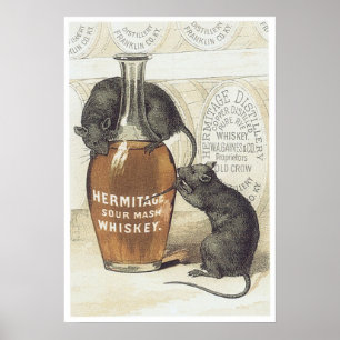 Affiches Whiskey Hermitage Sour Mash