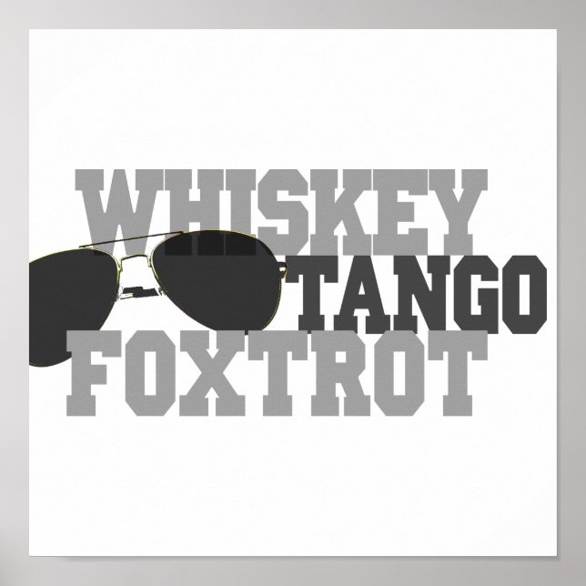 Affiches Whiskey Tango Foxtrot - Vêtements d'aviation (Devant)