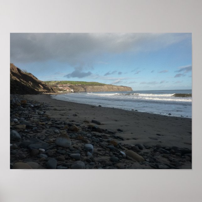 Affiches Whitby Beach Scene (Devant)