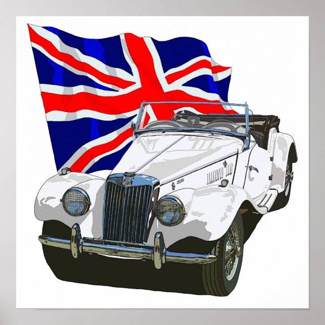 Affiches White MG TF (Devant)