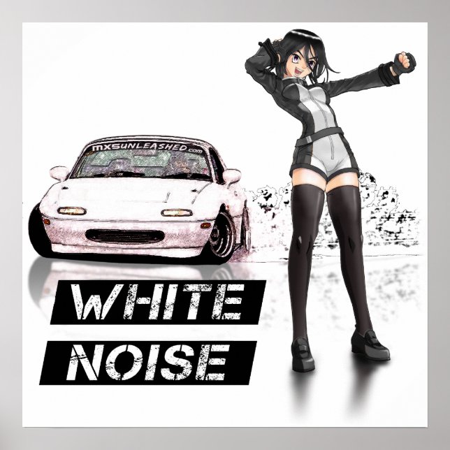 Affiches White Noise MX5 Miata (Devant)