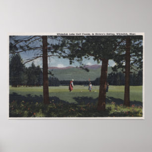 Affiches Whitefish, Montana - Parcours de golf Whitefish La