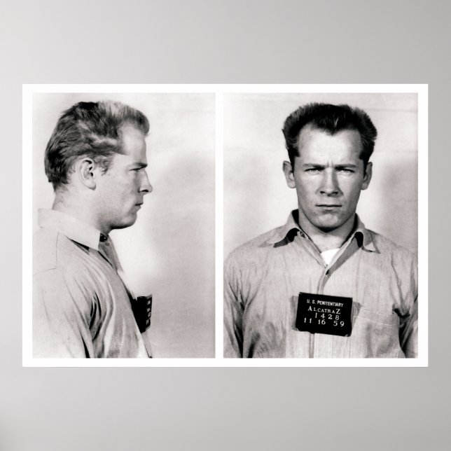 AFFICHES WHITEY BULGER ALCATRAZ MUGSHOT 1959 (Devant)