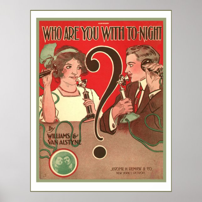 Affiches Who are you with now (Devant)