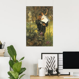 Affiches Widower par Tissot, Vintage de l'art du Portrait d