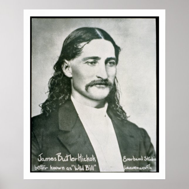 Affiches 'Wild Bill' Hickok (b/w photo) (Devant)