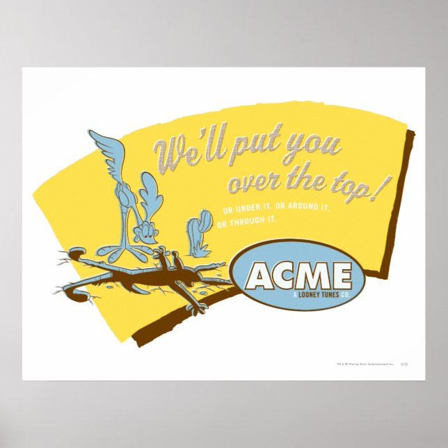 Affiches Wile E Coyote et ROAD RUNNER™ viennent (Devant)